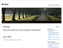 Tablet Screenshot of 50give.com
